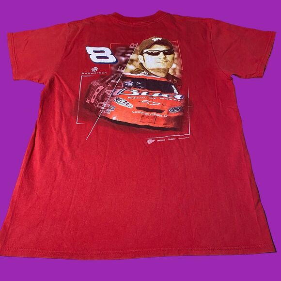Dale Earnhardt Jr T Shirt Mens Size Large Red 100% Cotton Winners Circle NASCAR - Picture 1 of 9